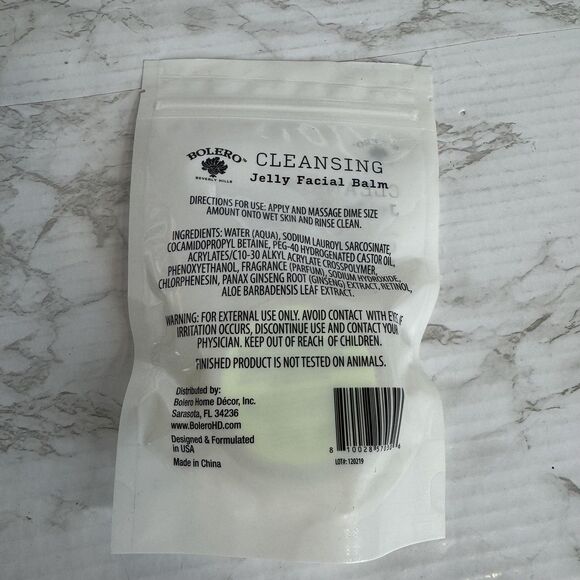 Bolero Cleansing Jelly Facial Balm 1.7 Fl Oz Ginseng Vitamin A Aloe All Skin - Picture 3 of 3